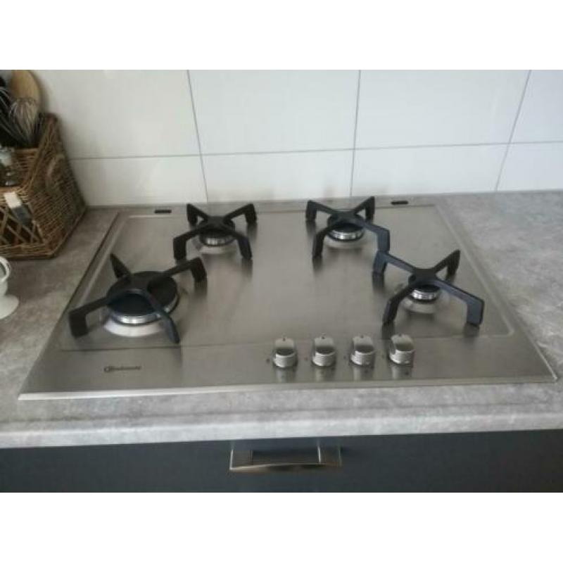 RVS zgan gaskookplaat.