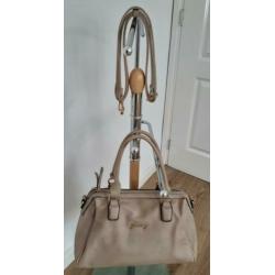 Nieuwe licht beige handtas damestas