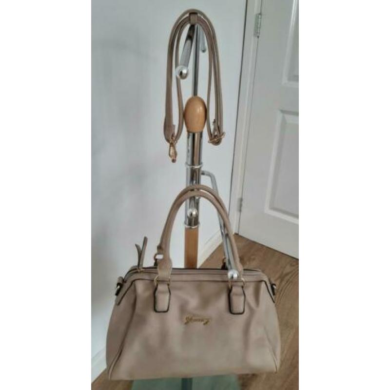 Nieuwe licht beige handtas damestas
