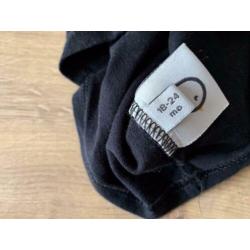 Z.g.a.n. Zwart shirt met opdruk van Pimsa, maat 86 / 92
