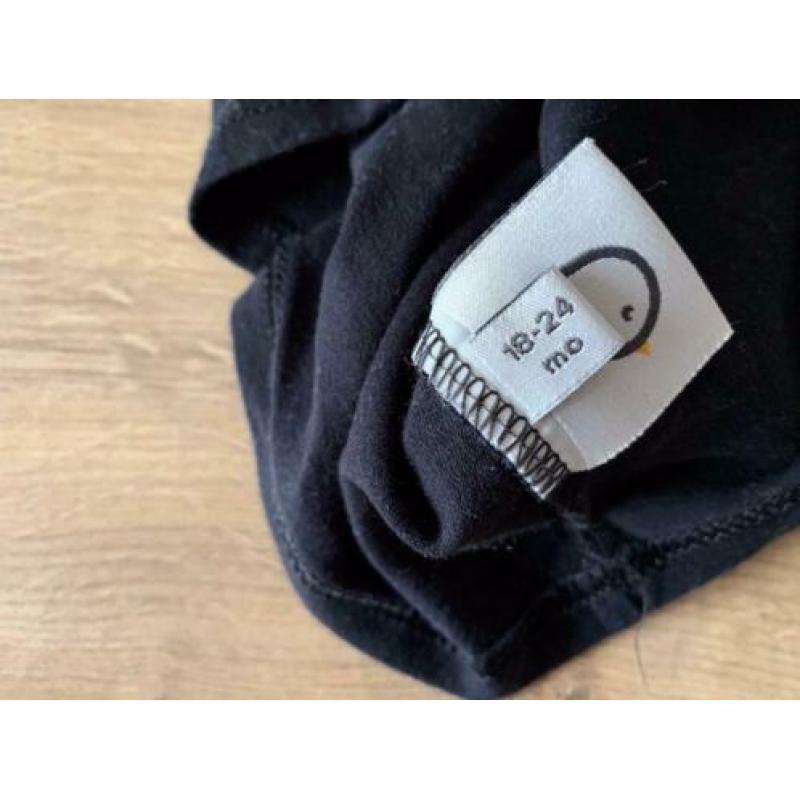 Z.g.a.n. Zwart shirt met opdruk van Pimsa, maat 86 / 92