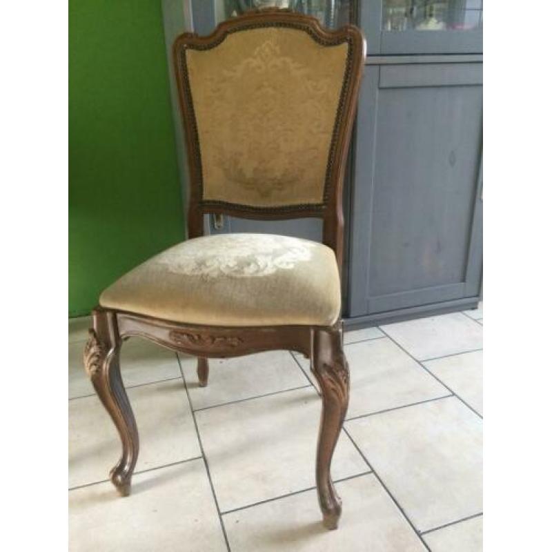 Stoel stoelen 4 stuks antiek oud Queen Ann vintage