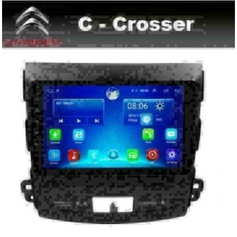 Citroen C Crosser navigatie android 8.1 wifi dab+ carkit