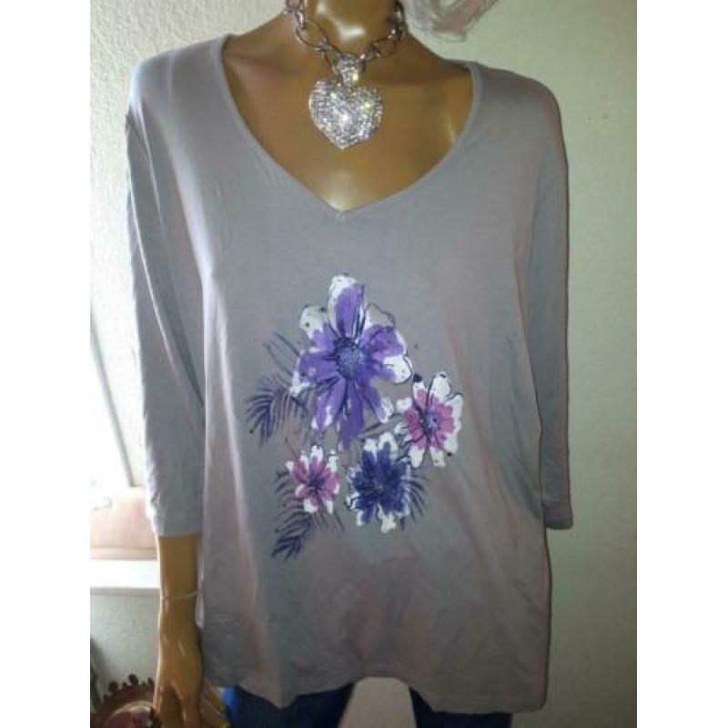 Atelier prachtige shirt maat 50 ZGAN GRIJS