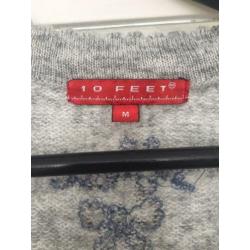 10 feet prachtige trui wol wijde mouwen maat M medium