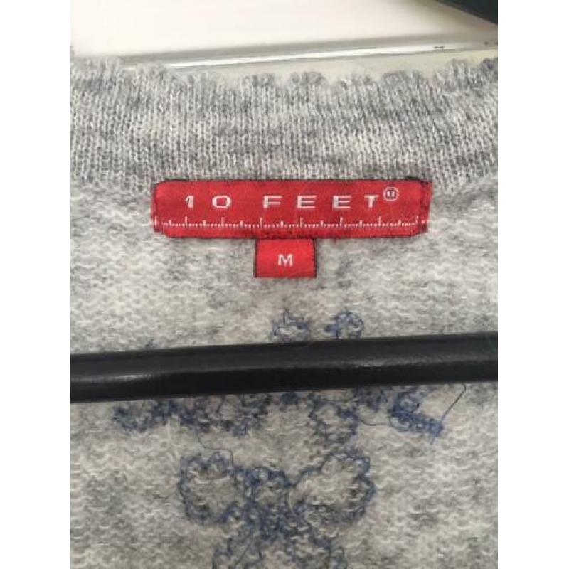 10 feet prachtige trui wol wijde mouwen maat M medium