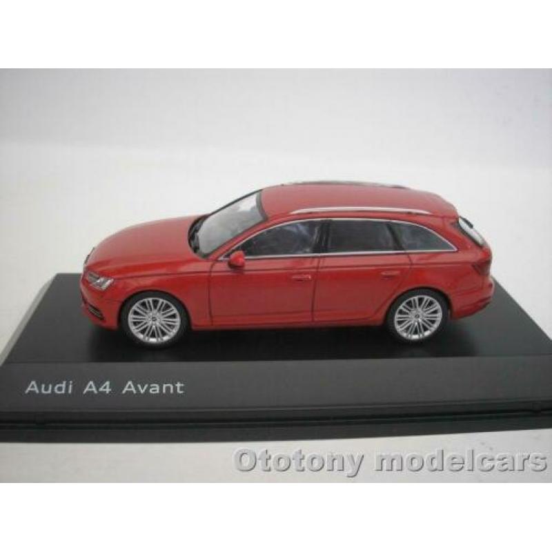 Audi A4 Avant 2015 Tango Rood 1/43 Spark