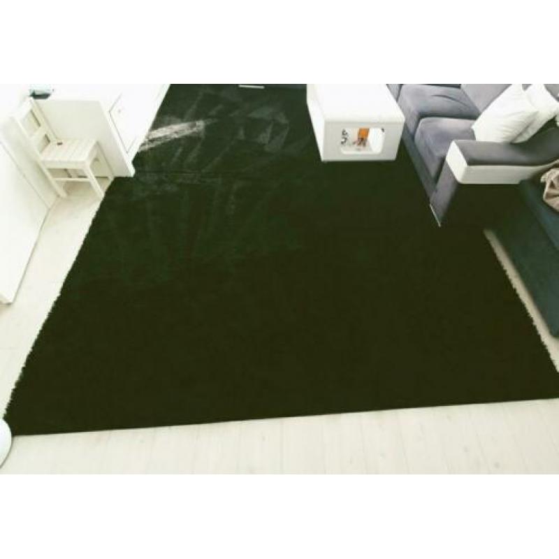 Mooi zwarte tapijt 3 stuks
