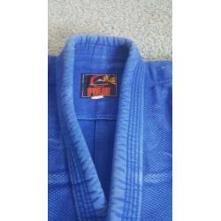 judopak BLAUW maat 140