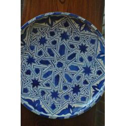Wandbord, groot, keramiek, diameter 39 cm