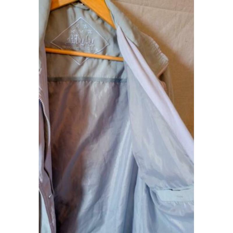 Vintage Blauw Jas - High Quality Micro Satin