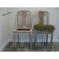 Brocante antieke stoel(en) H&K