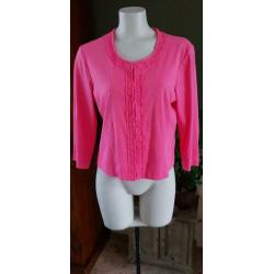 ZGAN mooie roze GERRY WEBER dames vest mt XL 44/46, vestje