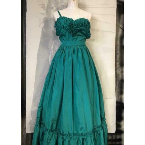princess polyester turquoise petticoat bow maatje xs small