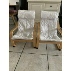 Ikea Poang Kinderstoelen 2 stuks