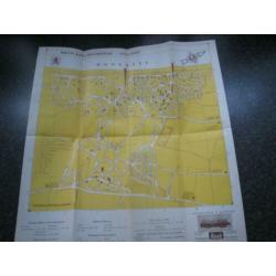 Oude folder met plattegrond -noordwijk aan zee-ca 1950