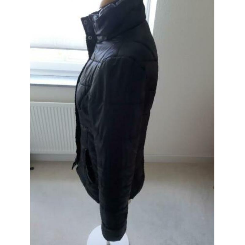 Zwart gewateerde jas maat s