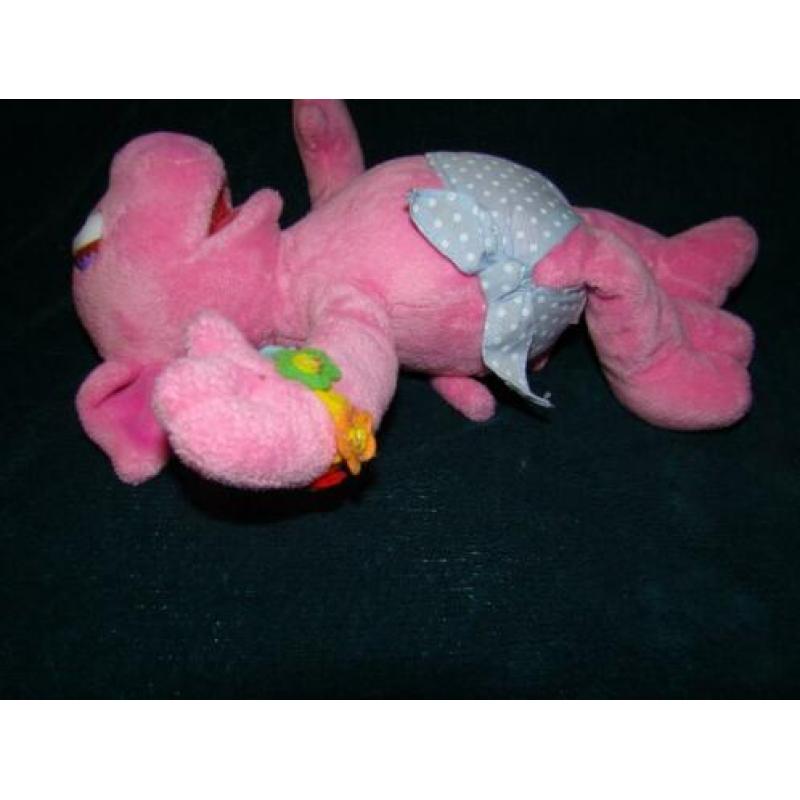 plurk varken van sesamstraat 30 cm roze met luier