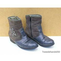 Lams lederen dames laarsjes 89686