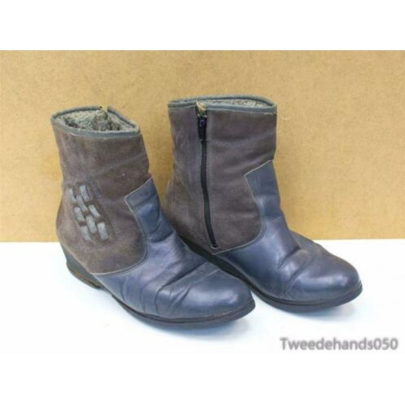 Lams lederen dames laarsjes 89686