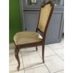 Stoel stoelen 4 stuks antiek oud Queen Ann vintage