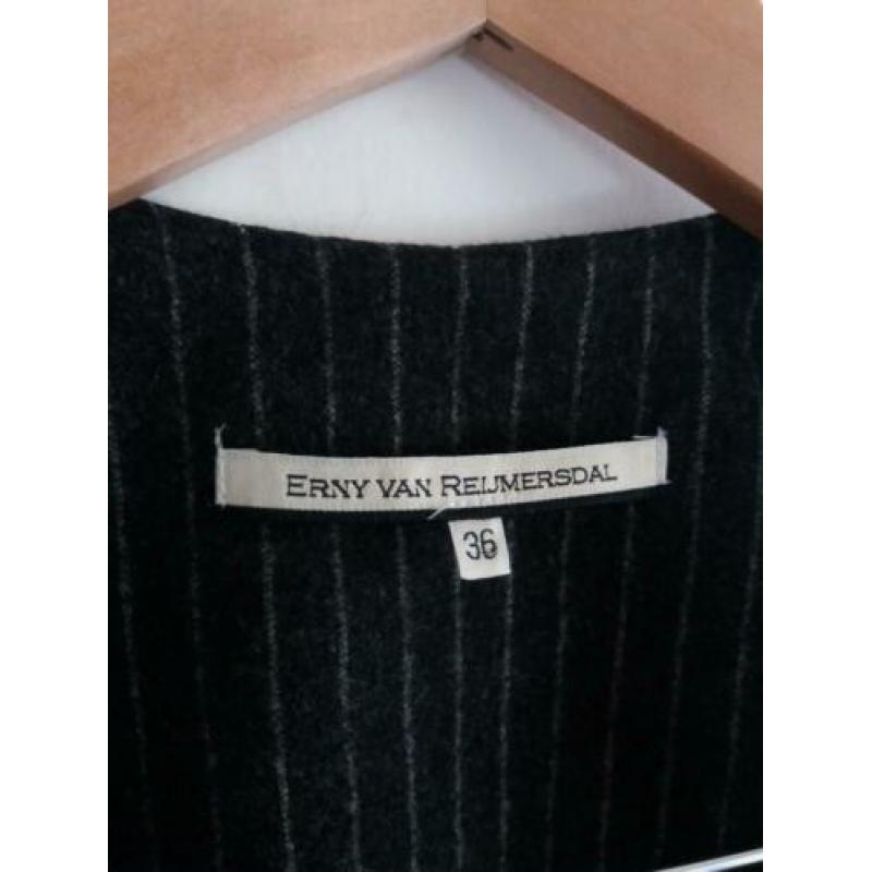Erny van Reijmersdal prachtig classy krijtstreep jurkje S