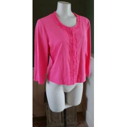 ZGAN mooie roze GERRY WEBER dames vest mt XL 44/46, vestje