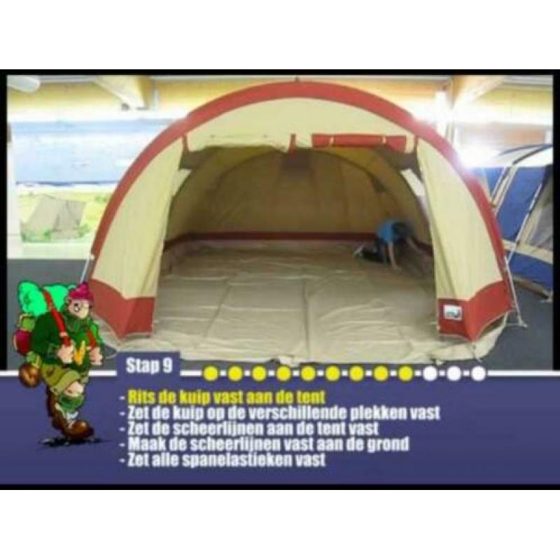 Tunnel tent 4 persoons