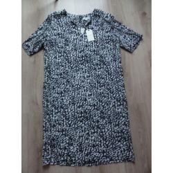 Zwarte luipaard print jurk, NIEUW van McGregor! Maat 38!
