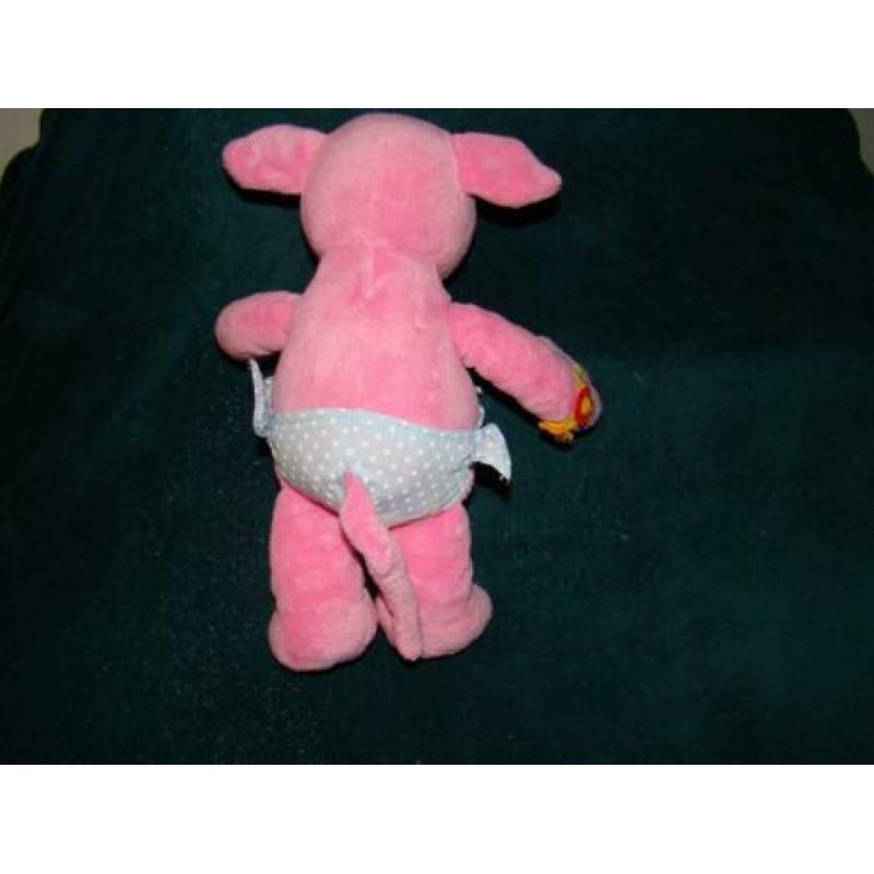plurk varken van sesamstraat 30 cm roze met luier