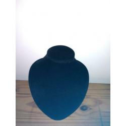 Ketting display zwart suede