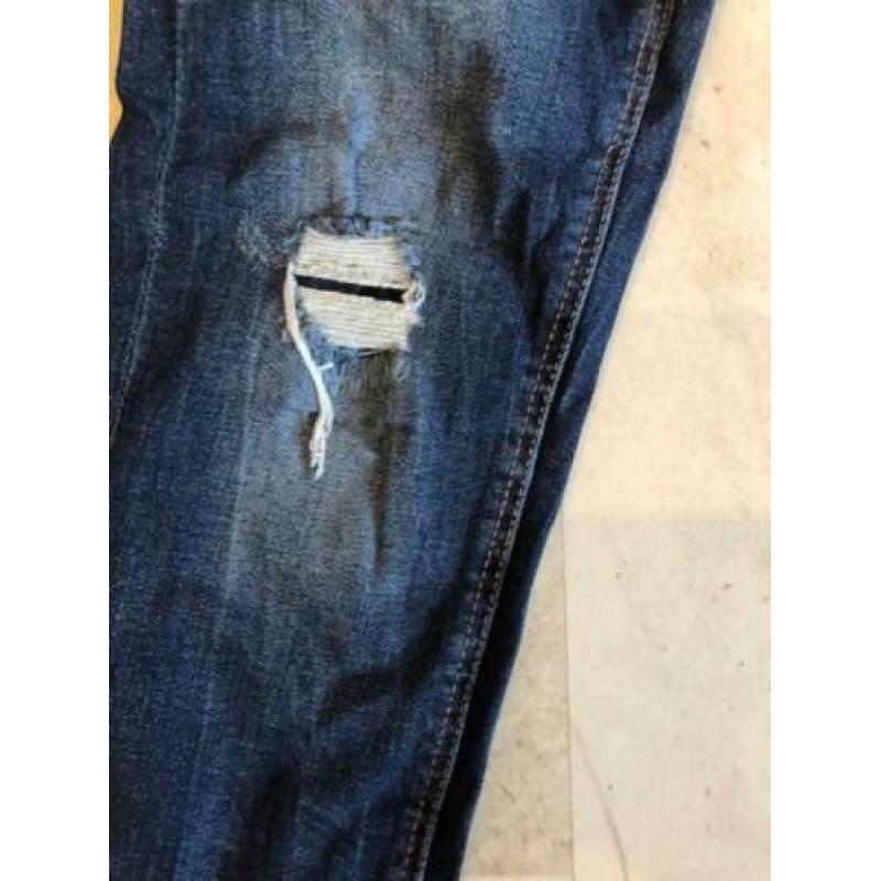 Ka113 DENIM CO blauwe spijkerbroek jeans maat 40 stretch