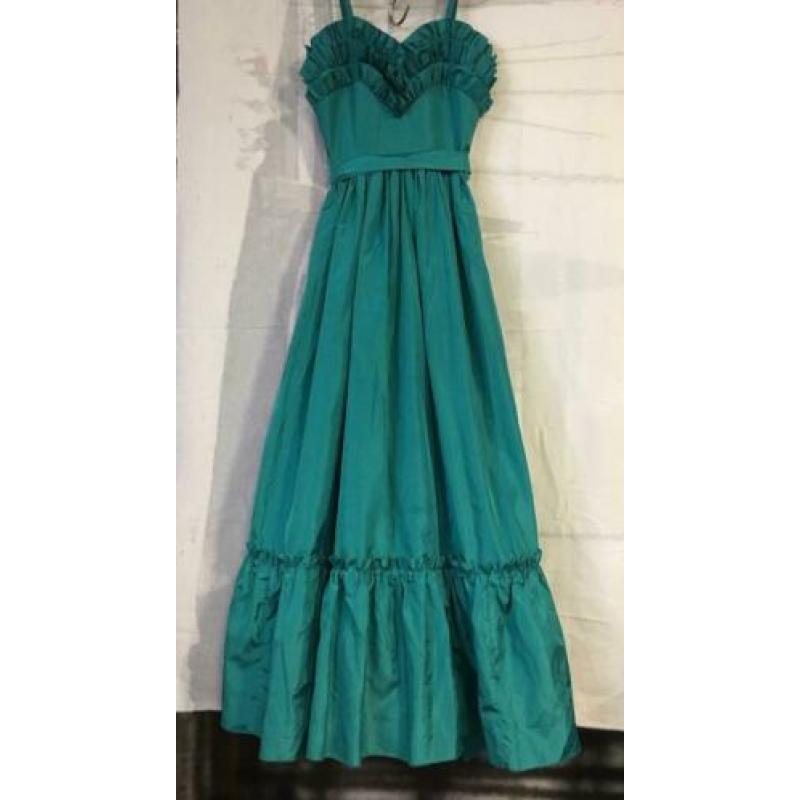 princess polyester turquoise petticoat bow maatje xs small