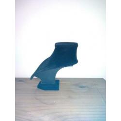 Ketting display zwart suede