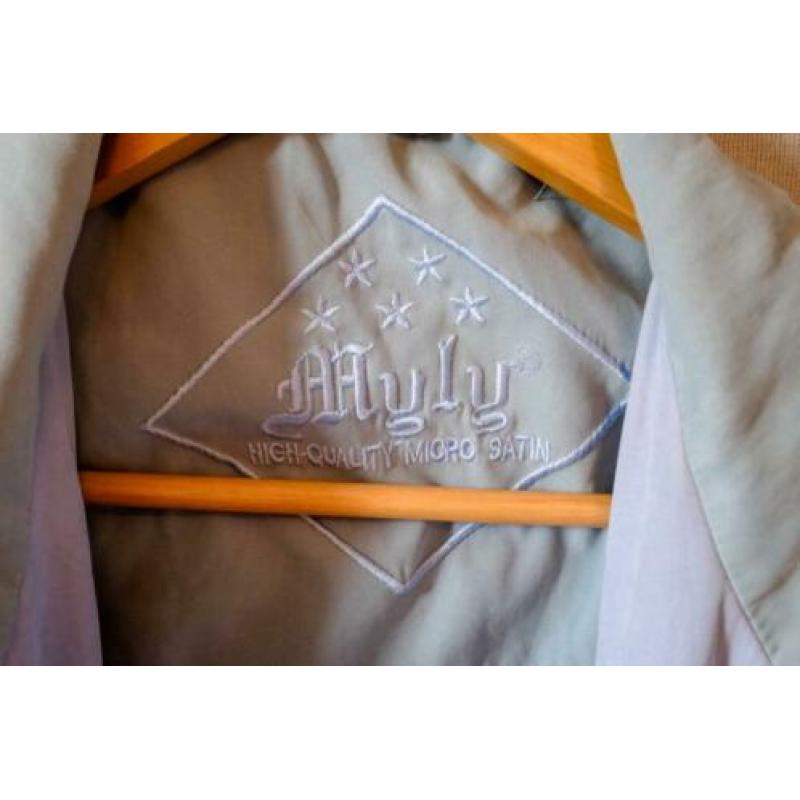 Vintage Blauw Jas - High Quality Micro Satin