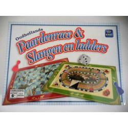 Nieuw Oudhollands Paardenrace & Slangen & Ladders Spel