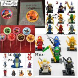 NINJAGO uitdeel traktatie prikkers cupcake toppers zakjes...