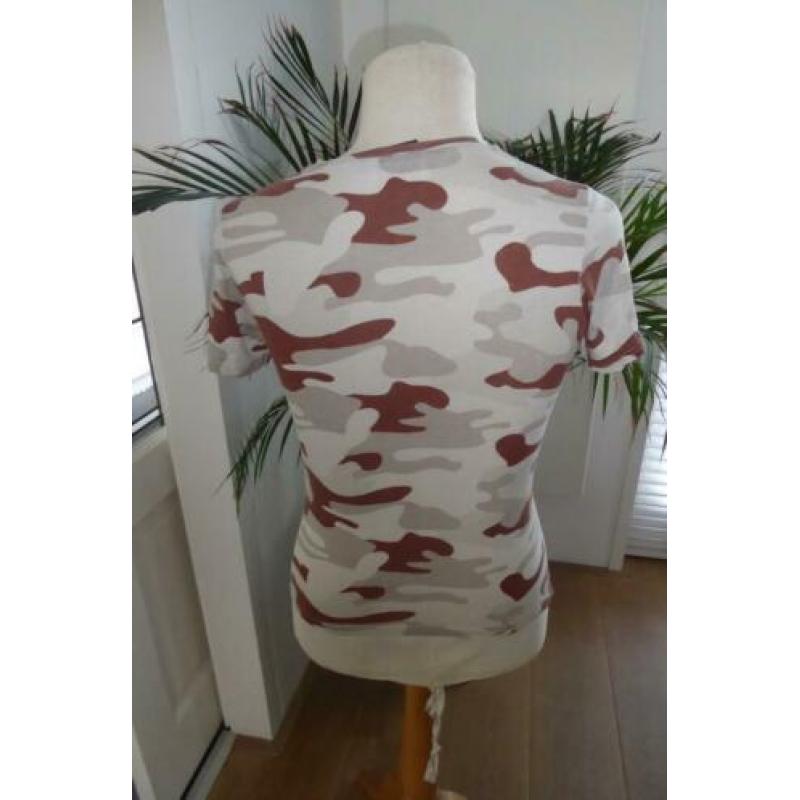 Purewhite Ballin shirt, camouflage, maat XS