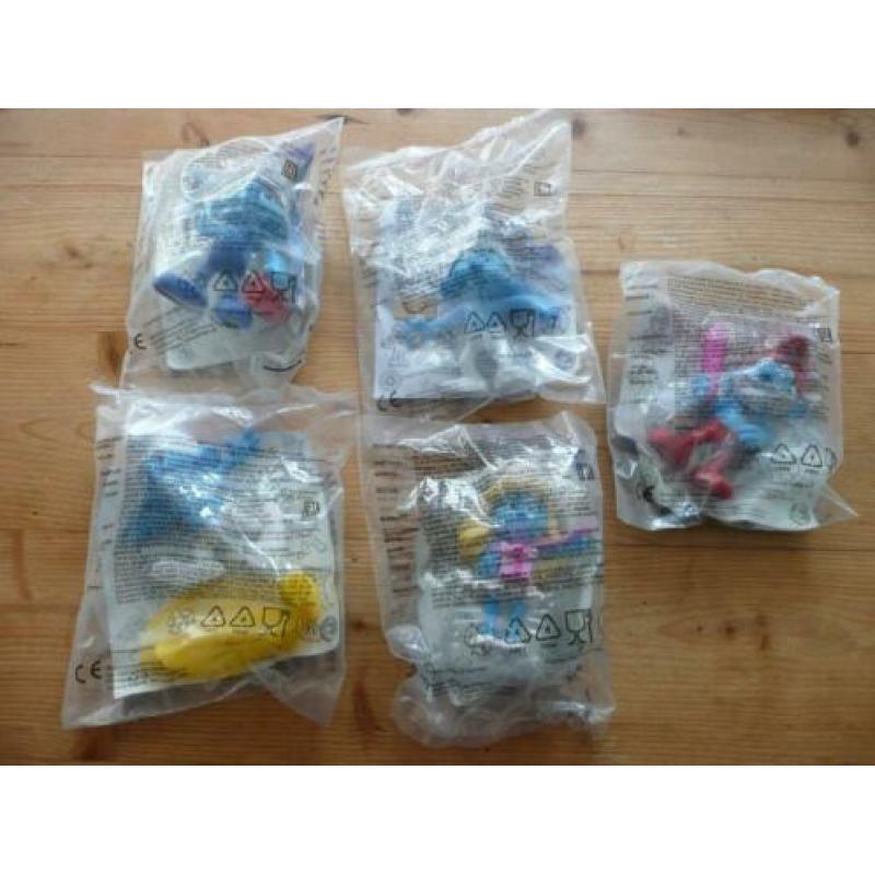 McDonalds 5 Smurfen in verpakking