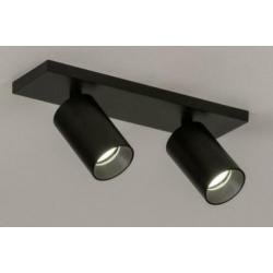 design plafondlamp spots zwart of wit slaapkamer keuken lamp