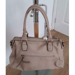 Nieuwe licht beige handtas damestas