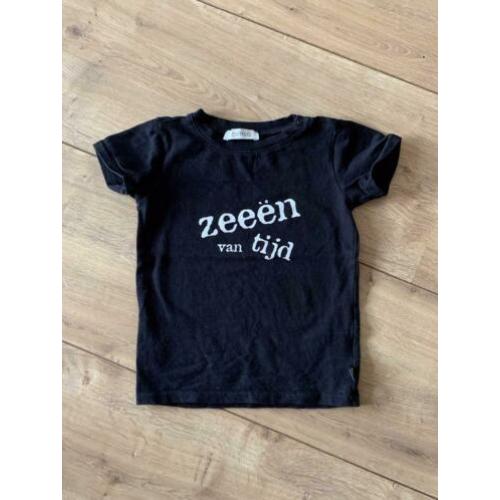 Z.g.a.n. Zwart shirt met opdruk van Pimsa, maat 86 / 92