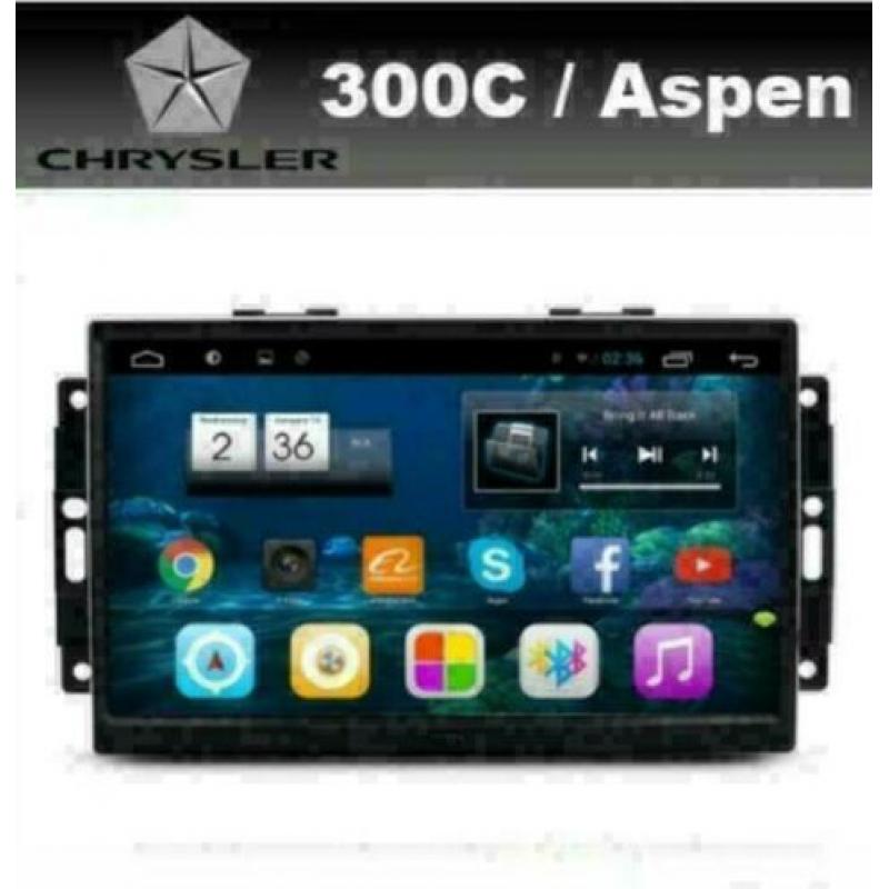 Chrysler 300C Aspen radio navigatie 9inch android 8.1dab+