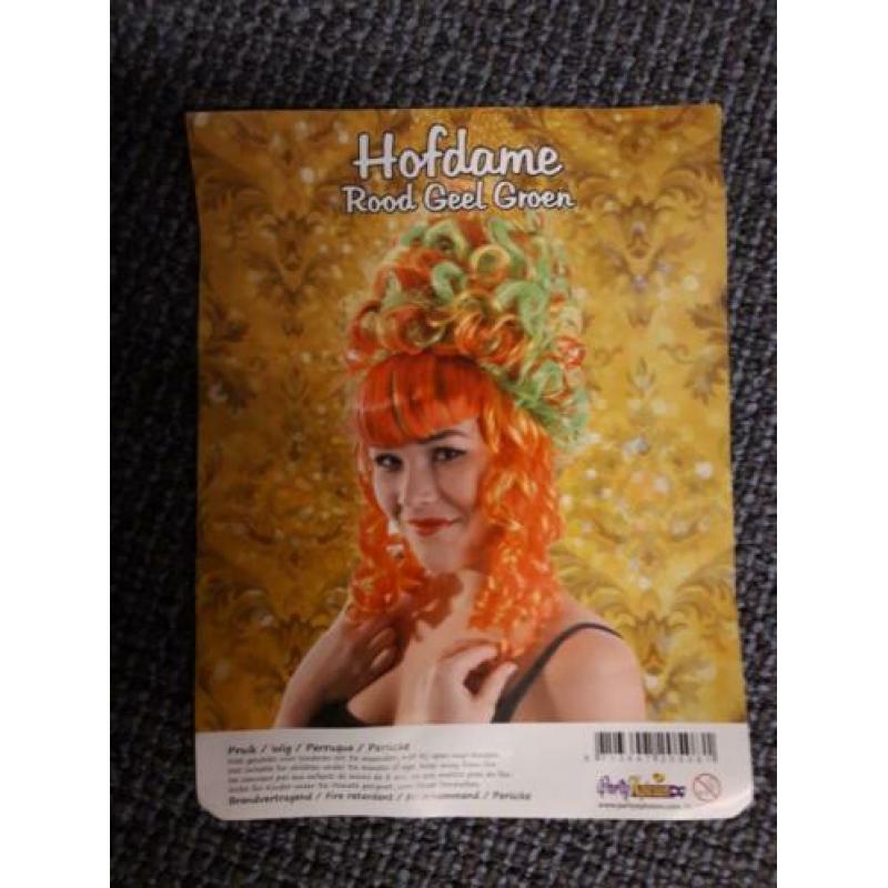 Carnaval pruiken/stoeltjes voor optocht