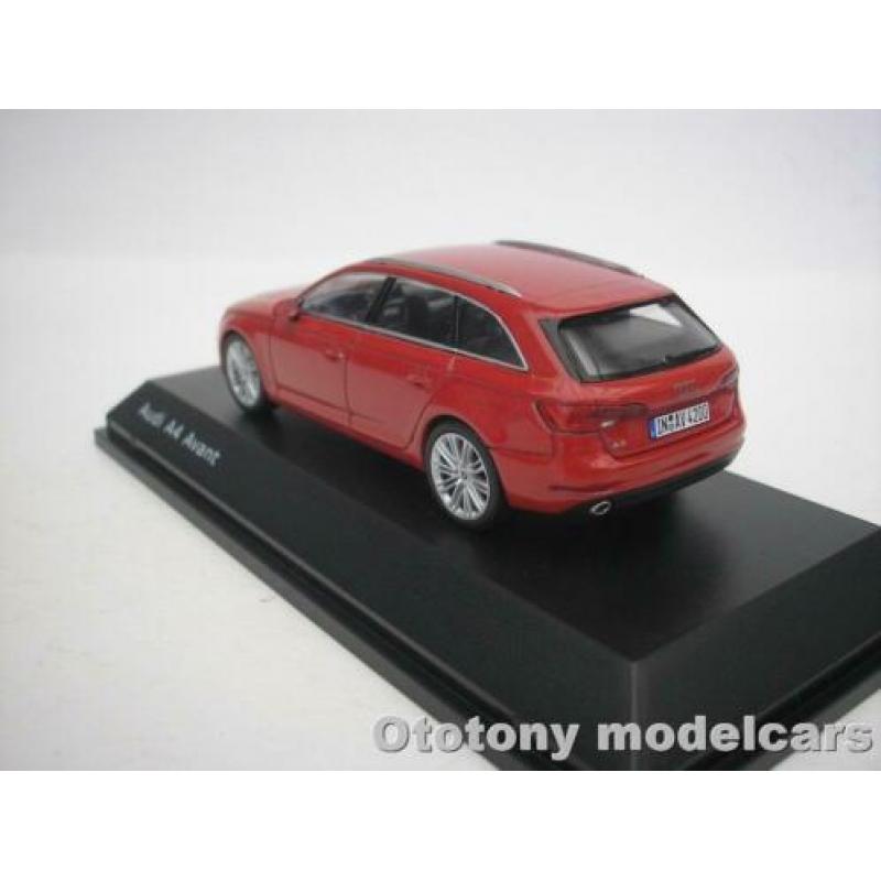 Audi A4 Avant 2015 Tango Rood 1/43 Spark