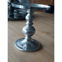 Riverdale kandelaar zilver 23 cm hoog