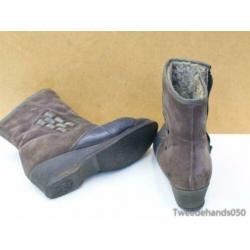 Lams lederen dames laarsjes 89686