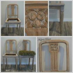 Brocante antieke stoel(en) H&K