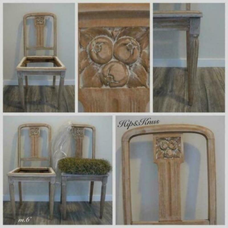 Brocante antieke stoel(en) H&K