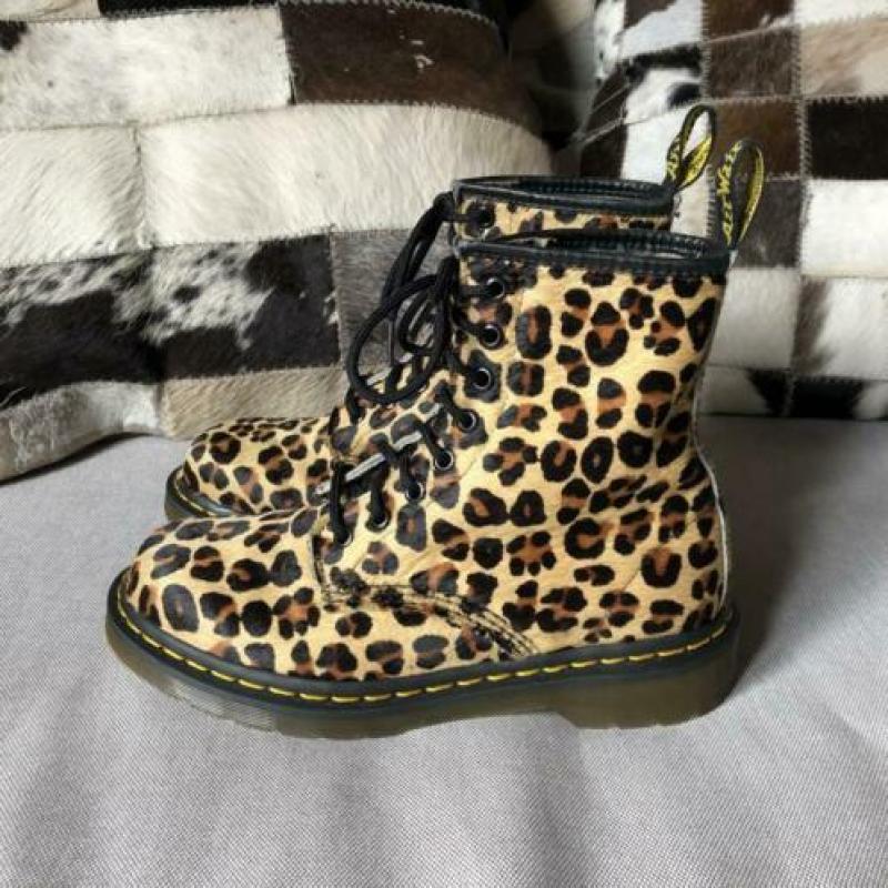 Dr Martens 10072 luipaard print haar vacht maat 38